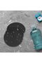 12-piece set of silicone coasters with stands, plus 1 black desktop coaster with grooves. - 4