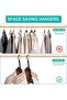 12 Hangers - Space - Saving Hangers - Wardrobe Storage Rack - Multifunctional Hangers - Sturdy Plastic - Non - Slip - Practical Wardrobe Hangers -... - 4