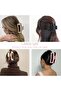 12-Piece Morandi Soft Matte Hair Clips Set, Large Anti-Slip Flower, Curved & Rectangular Claws for Coarse/Fine Hair - 5