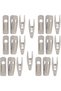 20 Extra Thick Velvet Hanger Clips, Strong Finger Clips, Trouser Clips, Non-Slip Clothing Clips, Slim Finger Clip Set, Suitable for Hangers and Skirts