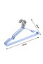 20-piece metal hanger set - non-slip hangers, PVC coated, 40cm (black) - 4