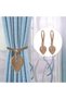 Two-piece bohemian-style curtain tieback set - tassel curtain tiebacks for curtain decoration (brown) - 4