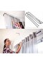 100 Stainless Steel Curtain Pleat Hooks - Curtain Hooks - Silver - 4