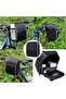 Bicycle handlebar bag, waterproof frame bag, large capacity, easy to install, compact front storage for bikes (black, 19x14 cm). - 2