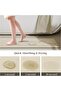 Absorbent Bathroom Mat, 90x60 cm, Beige, quick-drying, absorbent, Diatomaceous Earth Material, Door Mat, Shower Mat, Anti-slip Shower Mat - 3