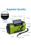 Battery-powered emergency survival radio, rechargeable AM/FM pocket radio via solar wind-up USB with power bank, SOS - 4