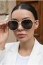 Mira Prestige Ultra Light Beige Cream Women's Sunglasses with Uv400 Filter - 3