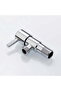 Wall-mounted angle valve/mixer faucet diverter, 1/2-inch wall connection with single handle - 2