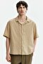 Relaxed Fit Short-sleeved muslin shirt - 3