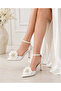Evening Dress Bag and Shoe Combination with Rose and Pearl Details - 3