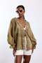Olive Lace Detailed Tie-Up Shirt 5108 - 2