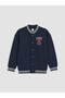 Two Mt Shop Quality Lcw Kids Navy Blue 3 Thread Printed Boys' Cardigan - 4
