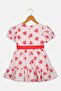 Kids Girl Allover Print Dress, Multicolor - 2