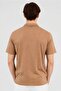 Men Regular Fit Textured Short Sleeve Casual Shirt, Brown - 3