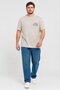 Men Crew Neck Short Sleeve Graphic Print T-Shirt, Grey - 5