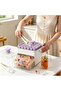 50L Portable Ice Maker Insulated Bag with Easy-Press Lid for Outdoor Camping-White - 3