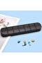 Pill organizer, weekly pill organizer, 7-day pill organizer, portable travel pill organizer, can store fish oil, vitamins, etc.