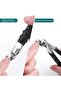 Powerful nail clippers, suitable for thick nails, large curved head rubber and plastic nail clipper tool - 2