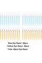 40pc Stainless Steel Eyebrow Dermaplaning Razor Trimmer Facial Hair Shaper (Blue/Yellow) - 2