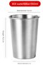 5 Pcs 350ml Stackable Stainless Steel Drinking Cups Set - 4
