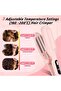 Curling Iron - Egg-shaped Curling Tool - Water Wave - Big Wave - Negative Ions - 3 Settings - Pink - 220V - 42W - Hair Styling - 6
