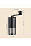 Single-use hand-cranked coffee grinder, adjustable coffee grinder with large powder hopper. - 5
