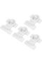 Child-safe refrigerator locks, for cabinets & drawers, with a rotating mechanism for easy installation without drilling, ABS material, 8-pack (white) - 2
