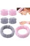 Spa headband, wrist washband set, face wash bracelet, soft elastic headband and bracelet, facial care, women's face washband (pink, gray)