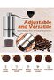 Manual Hand-Crank Coffee Bean Grinder with Ceramic Burrs (5 settings). - 2