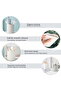 Silicone pen holder, Nordic modern desktop cosmetic storage box, waterproof office supplies, multi-functional, beige, 2-pack. - 5