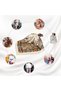 4-piece women's silk headscarf, satin hair scarf, large square scarf, silk neck scarf/shawl (90×90cm) - 4