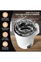 Black 4-in-1 Milk Frother, Heating Function, 580 ml/29 oz, Hot and Cold Coffee Frother, Latte, Cappuccino, Macchiato, 1 White - 5