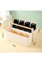 This 8-unit multi-functional pen holder is a large-capacity desktop organizer with 8 compartments for stationery, school supplies - 2