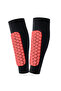 Blue Size M Kids Soccer Shin Guards Set, Shock-Absorbing Shin Support Straps & Pads for Training & Matches - 2