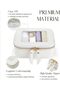 Small transparent cosmetic bag - travel cosmetic bag - cosmetic storage bag - transparent toiletry bag for essentials - w/zipper (white) - 3