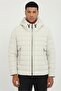 Men's Slim Fit Hooded Stone Coat - 3