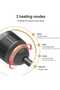 2 in1 Hot Air Styling Brush,Dryer, Hair Straightener Negative Ion Anti-Frizz Blow Dryer Brush 3 Heat Settings Electric Hair Styling Comb for Fast Salon Styling Black Rose Gold - 4