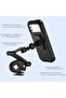 Bicycle Phone Holder - Adjustable - Waterproof - Shockproof - 360° Rotatable - Universal up to 6.7 inches - Bicycle Accessories - Black - 2
