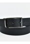 Lcw Accessories Black Double-Sided Leather Look Men's Belt - 2