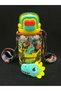 600ML Dinosaur Engineering Vehicle Kids Water Bottle For School, Sippy Cup with Straw, Dual Drink Design with Free Magnetic Plush Toy Brooch - 3