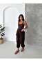 Women's Woven Fabric High Waist Bell-Bottom Detailed Jogger Pants - 6