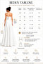 Women's White Matte Satin Skirt Long A-Line Evening Dress Skirt - 4