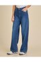 Senior Girls Blue Wide Leg Jeans