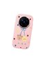 Vivo X200 Pro Compatible Case Camera Protective Pink Silicone Couple Phone Case Bear Patterned - 3