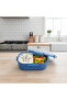 Blue 2-Section Lunch Box with Spoon – 23×16 cm - 3
