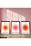 Aura Themed 3 Piece Wooden Framed Painting Act - 2