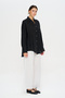 Women's Single Pocket Flowy Relaxed Fit 100% Linen Shirt - 4