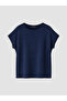 Peak New Season Navy Blue Large Size Oversize Blouse - 3