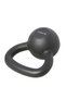 Kettlebell 8 kg din fontă, negru, greu și solid, tip halteră. - 5