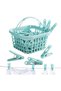 30PCS Washing Clothes Pegs | Laundry Peg Basket For Washing Line | Small Household Clothes Pins Clip For Socks, Underwear, Towels, Bra, Cards